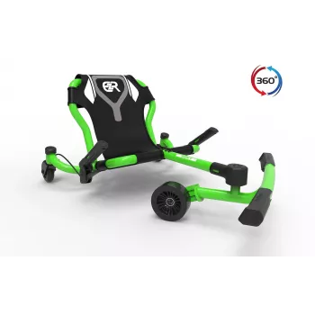 EzyRoller Spinner X groen 360° drift ride-on voor kinderen 4-12 jaar