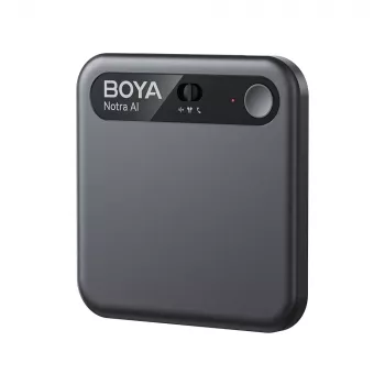 BOYA Notra voicerecorder met AI-transcriptie - zwart