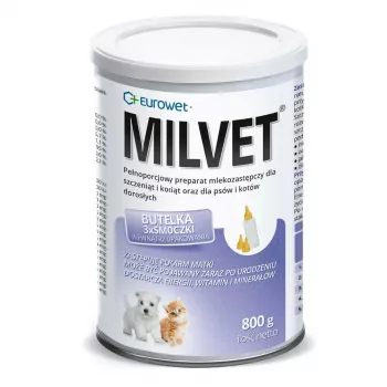 EUROWET Milvet melkvervanger voor honden en katten - 800g