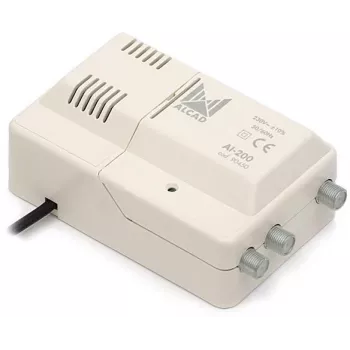 Alcad AI-200 breedband binnenversterker VHF-UHF 1 ingang 2 uitgangen