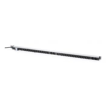 DIGITUS Basic IT PDU, eenfasig 32A, 24 x C13, 2 x C19, 4 x Schuko, 3 m kabel, IEC 60309 32A stekker
