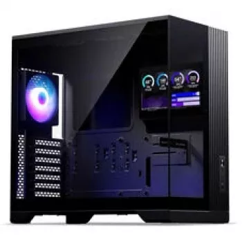 Phanteks XT V5 LCD midi-tower pc-behuizing, ATX, 7 inch LCD, gehard glas - zwart