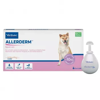 Virbac Allerderm Spot-On voor honden - dermatologische ondersteuning van de huidbarrière, 6 pipetten x 4 ml
