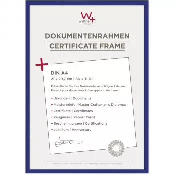 Walther New Lifestyle A4 fotolijst 21x29,7 cm blauw kunststof KV130L