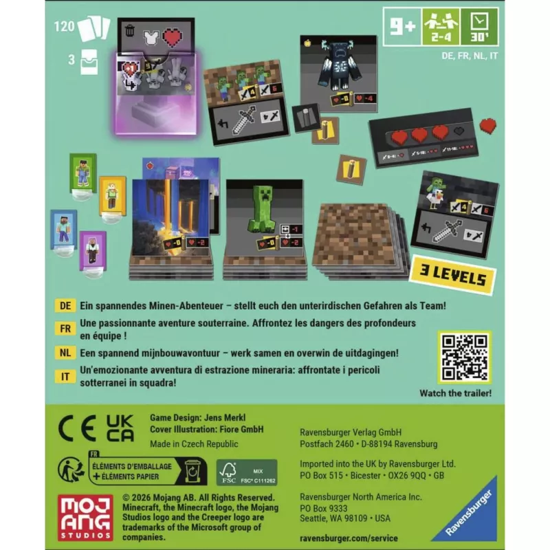 RAVENSBURGER Minecraft: Digging Down strategiespel