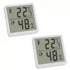 TFA 30.5059.02.02 Digitale thermo-hygrometer set van 2 stuks, wit/zilver