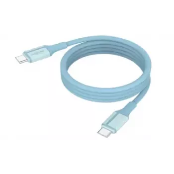 ANSMANN Magnetische USB-C siliconenkabel 120 cm blauw
