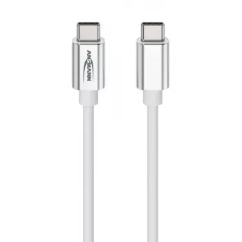 ANSMANN USB-C naar USB-C data- en oplaadkabel 1,2 m wit 60W