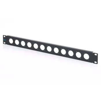 DIGITUS 1U rack-blindplaat voor 12 D-Sub-modules, 19 inch, zwart