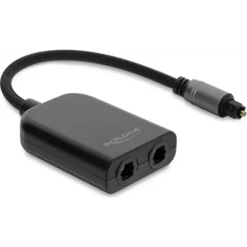 Delock S/PDIF TOSLINK-verdeler 1 ingang 2 uitgangen
