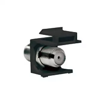 LogiLink NK0018B Keystone F-type 75 Ohm koppeling, bus-bus, zwart