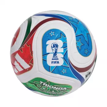 adidas World Cup 26 Trionda League voetbal maat 5 wit/zwart/solar rood JD8045
