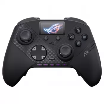 ASUS ROG Raikiri II Pro pc-gaming-controller - triple-mode (USB-C, 2,4 GHz RF, Bluetooth 5.0), OLED-display, 4 programmeerbare paddles, ESS-DAC, zwart
