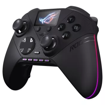 ASUS ROG Raikiri II Pro pc-gaming-controller - triple-mode (USB-C, 2,4 GHz RF, Bluetooth 5.0), OLED-display, 4 programmeerbare paddles, ESS-DAC, zwart