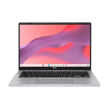 Acer Chromebook 314 CBO314-2H-87Q3 14 inch Full HD Chromebook - MediaTek MT8183, 4GB RAM, 64GB eMMC, Chrome OS, Pure Silver - Duits toetsenbord