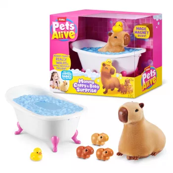 ZURU Pets Alive Mommy Capybara and Baby Surprise interactief speelgoed