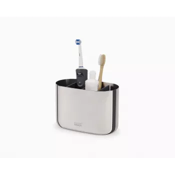 Joseph Joseph EasyStore Luxe grote tandenborstelhouder van roestvrij staal