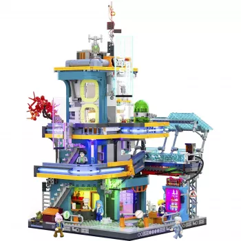 LUMIBRICKS Cyberpunk Neoncity - Apartment 1000-delige puzzel