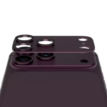 PanzerGlass Fender cameralensbeschermer voor iPhone 18 Pro, Dark Cherry (PG27428)