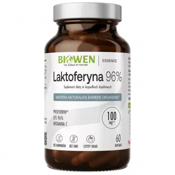 BIOWEN Lactoferrin 96% – 60 capsules – hoogzuiver rund-lactoferrine voedingssupplement