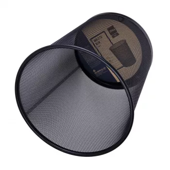 Deli mesh afvalbak 12L zwart