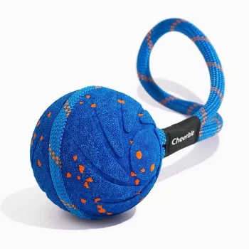 Cheerble Wicked Ball Air Rope hondenspeelgoed, Royal Blue