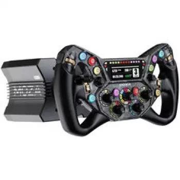 Moza Racing KS Pro stuurwiel - 300mm carbonfiber sim-racing stuurwiel met RGB-knoppen en magnetische schakelflippers
