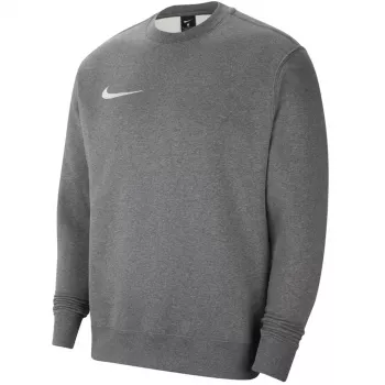 Nike Park 20 fleece crew sweatshirt donkergrijs melange wit swoosh S