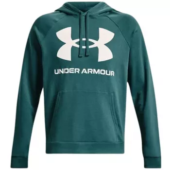 Under Armour heren Rival Fleece Big Logo hoodie HD Green 1357093 722