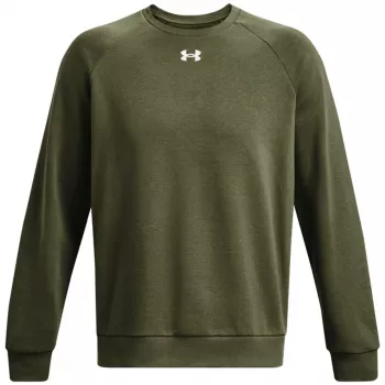 Under Armour heren Rival Fleece crewneck sweatshirt khaki 1379755 390