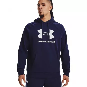 Under Armour Rival Fleece Logo HD heren hoodie Navy medium