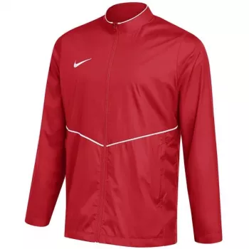 Nike Park 26 Rain heren voetbaljack rood XL - waterafstotend, met capuchon, doorlopende rits