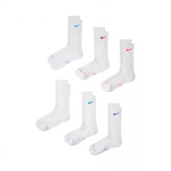 Nike Everyday Elevated 6-pack Crew Sokken Wit 35-37.5