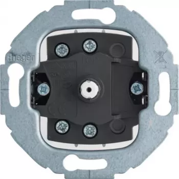 Hager WDE387603 inbouw wisselschakelaar-inzet, 10 AX, 250 V, wit