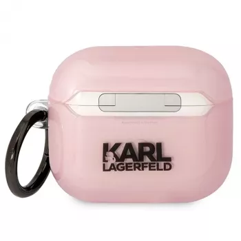 Karl Lagerfeld KLA3HNCHTCP AirPods 3 hoesje roze Ikonik Choupette