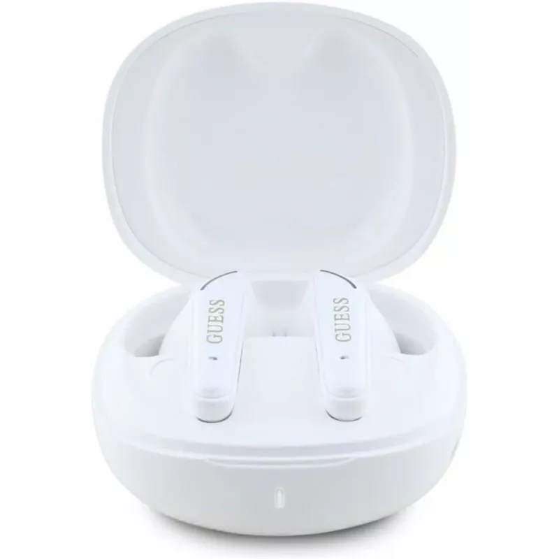 GUESS Flat Classic Logo Electroplated True Wireless earbuds, wit