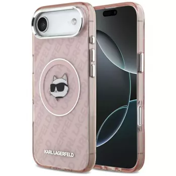 Karl Lagerfeld IML Choupette Head Logo MagSafe-hoesje voor iPhone Air roze