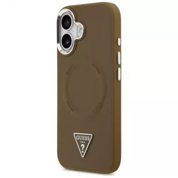 GUESS Triangle Logo MagSafe-hoesje voor iPhone 17 - bruin