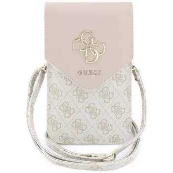 Guess Graines 4G & Classic Logos telefoontasje roze