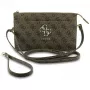 Guess Phone Pouch 4G Big Logo - bruine crossbody-tas met kaartvakken