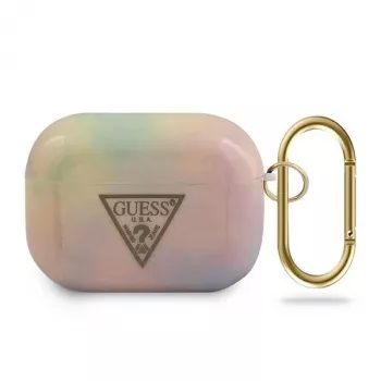 GUESS AirPods Pro hoesje roze Tie & Dye collectie