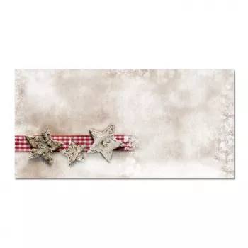Sigel DU049 kerstenvelop DIN lang (DL, 110 x 220 mm), Winter Chalet, bruin/rood, 90 g/m²