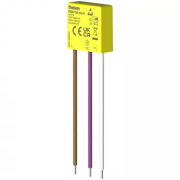 THEBEN THE DIMAX 540 plus B Universele inbouw-dimmer voor gloeilampen, halogeen- en LED-lampen, 400 W, drukknopbediening, wit