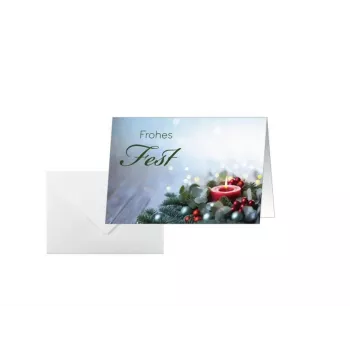 Sigel 25 kerstkaarten Candlelight Cheer DIN A6 met enveloppen
