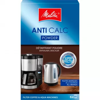 MELITTA Anti Calc ontkalkingsoplossing voor koffiemachines – 250 ml vloeibare ontkalker, universele compatibiliteit, citroenzuurformule, tot 2 toepassingen