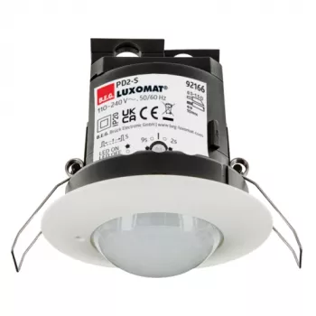 BEG BRCK LUXOMAT PD2-Slave aanwezigheidsmelder, wit, plafondinbouw, PIR, 360°, Ø8m aanwezigheid, Ø24m beweging, IP20, slave-eenheid voor master-melder