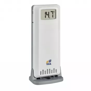 TFA 30.3900.02 ID-A0 draadloze temperatuur- en vochtigheidssensor, 868 MHz, wit