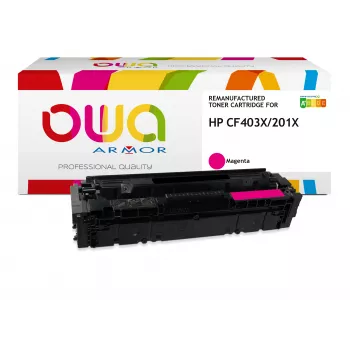 ARMOR OWA remanufactured high yield magenta tonercartridge (HP 201X / CF403X) – 2.300 pagina's