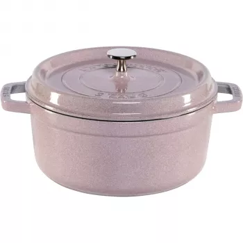 Staub La Cocotte 24cm ronde gietijzeren cocotte, kersenbloesem