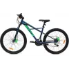 Huffy Korros 26 mountainbike blauw - 18-versnellingen stalen hardtail met voorvering